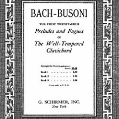 J. S. Bach - Chorale Prelude in F Minor arr. Ferruccio Busoni