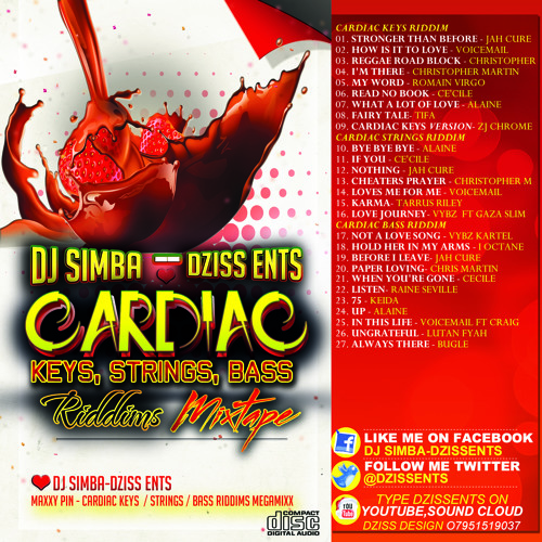 CARDIAC Keys, Strings, Bass RIDDIM's ♥ Dj Simba-DzissEnts ♥MIXTAPE