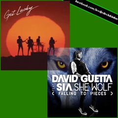 Daft Punk VS David Guetta - Get Lucky (Walker & Daniels bootleg) VS She Wolf (DJ EtiZoo mash-up)