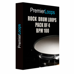 Rock Drum BPM 100 Drum Loops - Pack of 4 (Watermarked) - $3.00 - Royalty Free Loops
