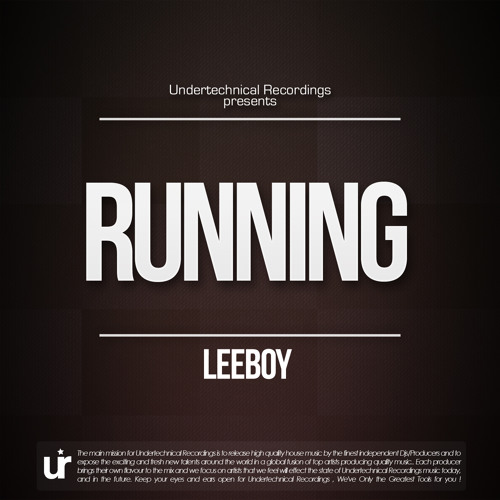 Leeboy - Running Inclu. Original & After hours Dub mixes