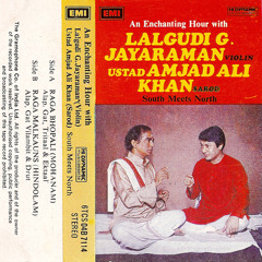 Lalgudi G. Jayaraman [violin] & Ustad Amjad Ali Khan [sarod] -- Raga Bhopali (Mohanam) 1983 *excerpt