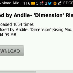 Mixed by Andile- 'Dimension' Rising Mix