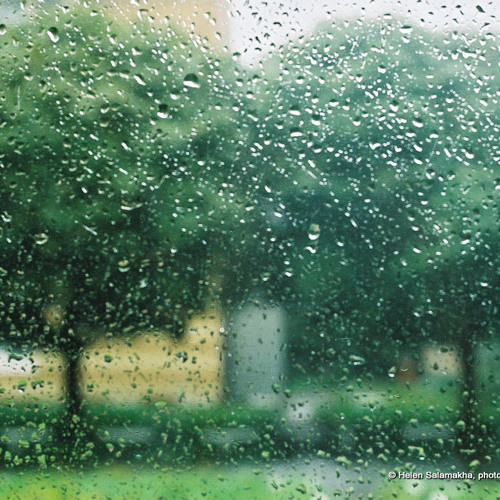 Bach - Goldberg Variations: Aria (Glenn Gould, 1981 recording) with sound of rain