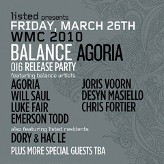 Joris Voorn - Balance 016 Release Party, WMC - March 26, 2010 - Part 2