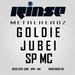 Goldie, Jubei and SP:MC - The Metalheadz show on Rinse FM 19.06.13