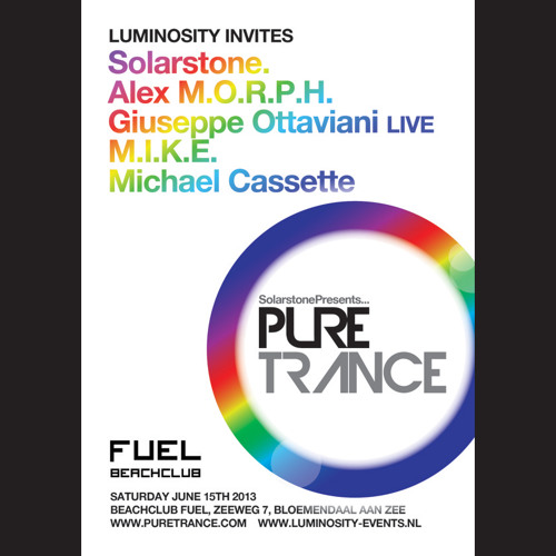 Giuseppe Ottaviani LIVE @ Solarstone pres. Pure Trance at Beachclub Fuel, Bloemendaal [15.06.2013]