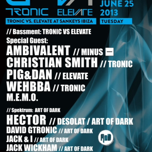 Wehbba - Opening Set @ Sankeys - Ibiza (Tronic vs. Elevate) - 25-06-2013