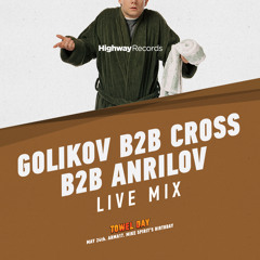 Cross b2b Golikov b2b Anrilov — Towel Day @ Arma 17, Studio (Moscow) — 24.05.2013