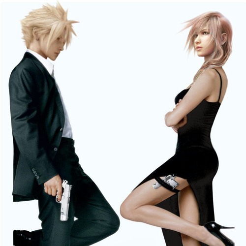 Final Fantasy lightning and cloud theme hip hop