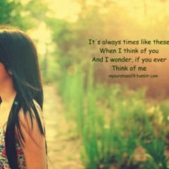 A Thousand Miles (coz' i need u.. and i miss u.. tonight)