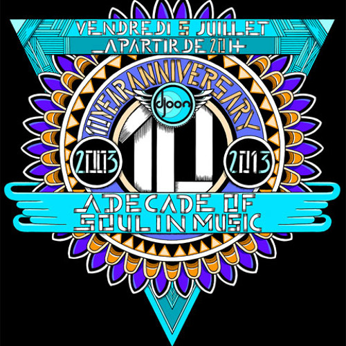 Greg Gauthier, Dj Reverend P @ Djoon 10 Years Anniversary, Friday July 5th 2013