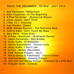Dave The Drummer - July Heatwave - DJ Mix 2013