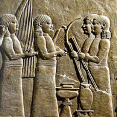 "Meditations in Mesopotamia" for santur, dumbek, violin, and cello