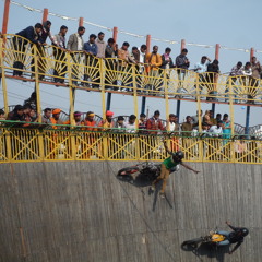 Suicide Motorcycle Show Kumbh Mela / Allahabad, India