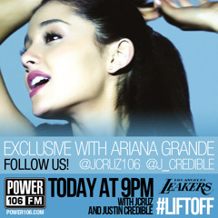 Ariana Grande sings The Way live on Power 106!