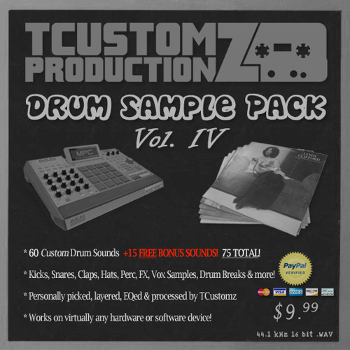 TCustomz Productionz Drum Sample Pack Vol. 4 (DEMO | www.TCustomz.com)