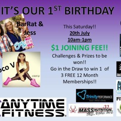Preview of me mixing for Anytime Fitness 1st Birthday & Open day