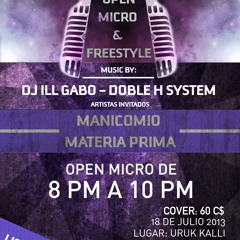 Lyric John (Manicomio) Session Open Micro & Free Style @Uruk_Kalli 18.07.13