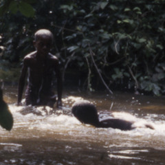 Water drumming by Bayaka women and youths, Republic of Congo, 1994 [1997 21 2 134 B 15]