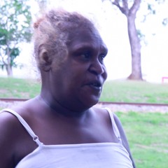 Dingaal In The Middle: Barbwire Fence In Between - Aborigine Woman