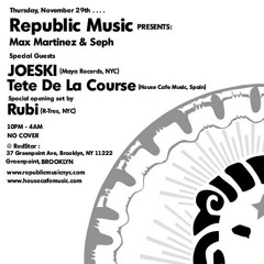 Tête de la Course - Live Set @ RedStar, New York City_320Kbps