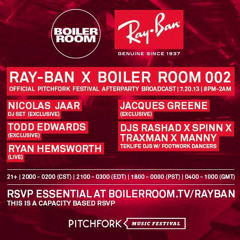 Jacques Greene DJ Set @ Ray-Ban x Boiler Room Pitchfork Festival Afterparty