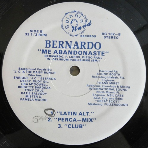 Bernardo - Why Did You Quit On Me (Bi-Lingual extended mix)