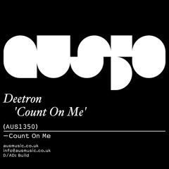 Deetron - Count On Me: AUS 50th: Released 26th August [Full stream]