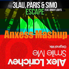 Alex Larichev vs. Paris & Simo, 3LAU feat. Bright Lights - Escape Me (Anxess Mashup)