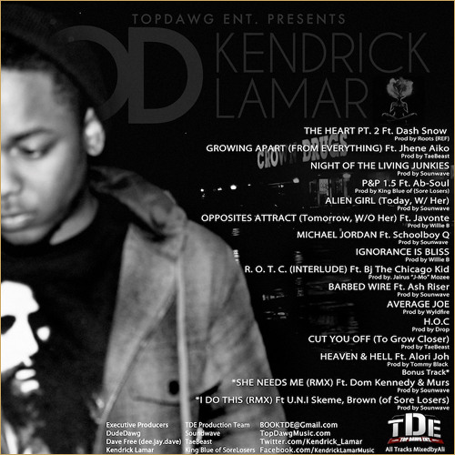 Stream blancoc15 | Listen to Kendrick Lamar - Overly Dedicated