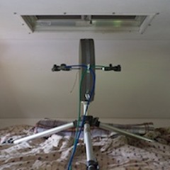 Soft rain sounds in a truck camper