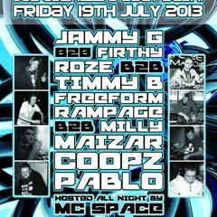 Roze b2b Timmy B - Mc Space / Live At HardVibez 19.7.13