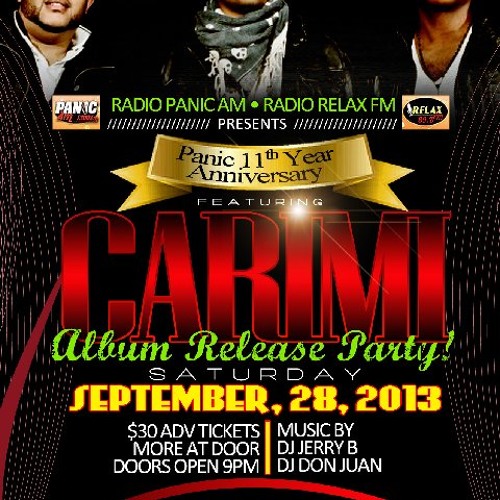 Stream RADIO PANIC AM & RADIO RELAX FM PRESENT CARIMI Album Release Party  by lakayspotlight | Listen online for free on SoundCloud