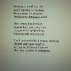 Natal Tlah Tiba [Lyrics By @vinnidestiana Song Arrangement By Me]