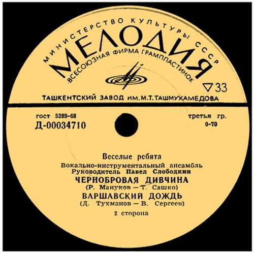 Веселые ребята - Варшавский Дождь (Д. Тухманов – В. Сергеев)