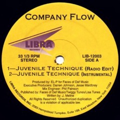Company Flow - Juvenile Technique [Instrumental] (Prod By EL - P) 1994