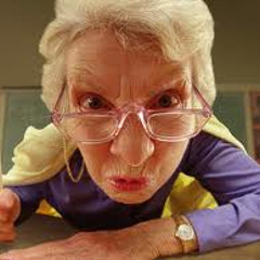 Holly and Ethel in sose with a scary teacher!!