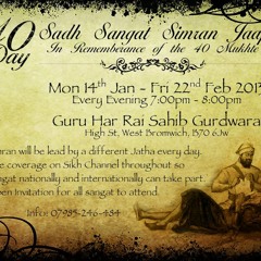 40 Day Sadh Sangat Simran Jaap 2013