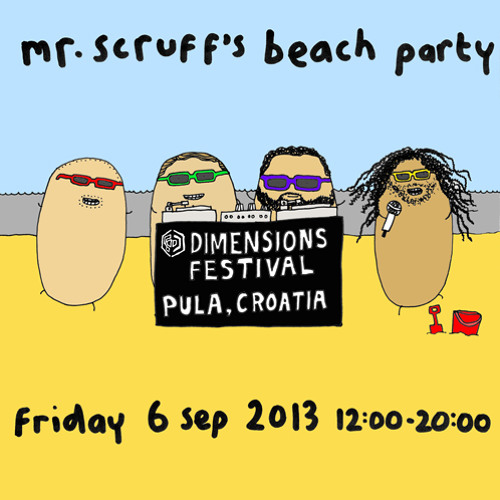 Mr Scruff, Floating Points, Tom Smith & MC Kwasi on the Dub Smugglers Sound System, Dimensions 2013