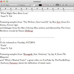 What Might Have Been Lost