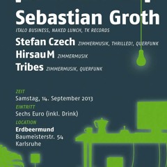 Sebastian Groth - Dj Set - Zimmermusik - Edbeermund - Karlsruhe - 14-09-13