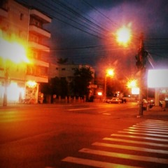 Walkin down the street