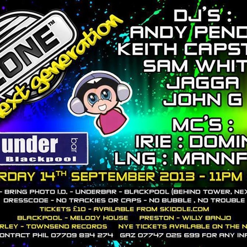 ZONE @ UNDERBAR - BLACKPOOL - 14TH SEP 2013 - DJ SAM WHITE - FREE DOWNLOAD
