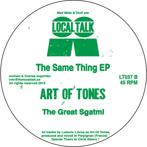Art Of Tones - The Great Sgatmi (LT037, Side B1) (Snippet)