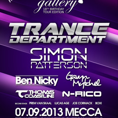 Gavyn Mytchel Live Recording Trance Department - Club Mecca Prague 07.09.2013