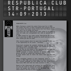 18º Anniversary of Huma-noyd Live @ ResPública _ Portugal _ 14.09.2013