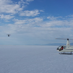 Helicopter Fly Over on the Salt