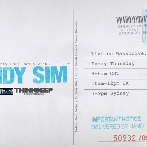 Skeletone - Guestmix in Sydney Soul Radio Hosted By Andy Sim, Bassdrive FM