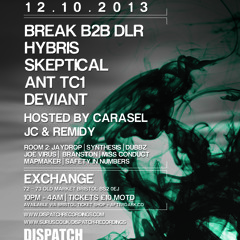 Hybris - Dispatch Recordings, Bristol - Promo Mix (event date 12.10.2013)